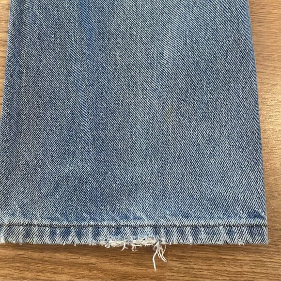 LL Bean Jeans Mens 38x32 Blue Denim Classic Fit Chore Work - Picture 14 of 16